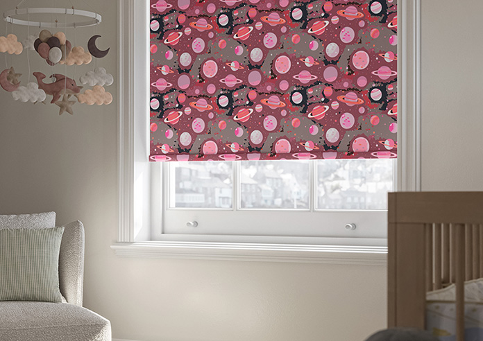 Interstellar, Nebula Pink - Twist&Fit Roller Blind - Image 5